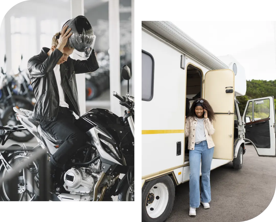 Auto and motorcycle coverage